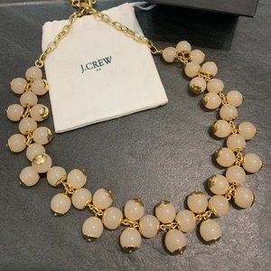 J Crew | Beaded Statement Necklace Soft Pink